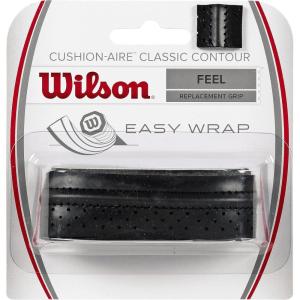 Wilson 2015 Cushion-Aire Classic Feel Contour Tennis Raquet Replacement Grip(Black)