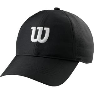 Wilson Men’s Ultralight Tennis Cap, White, One Size(Black)
