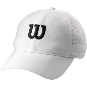 Wilson Men’s Ultralight Tennis Cap, White, One Size(White)