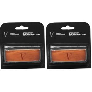 Wilson RF Leather Tennis Replacement Grip – Brown(ＦＦ (Pack of 2))