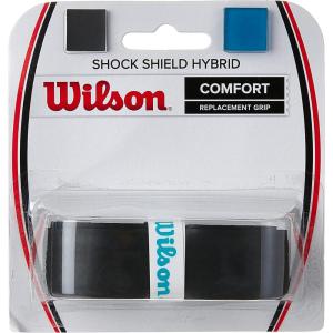 Wilson Shock Shield Hybrid Tennis Racquet Replacement Grip, Black(One Size)