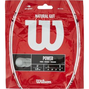 WILSON Natural Gut Tennis String – Set, White(17)