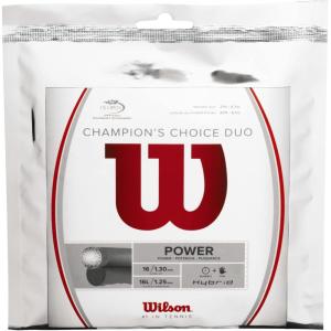 Wilson Champion’s Choice Duo Tennis String – Set, Grey/White(Natural)