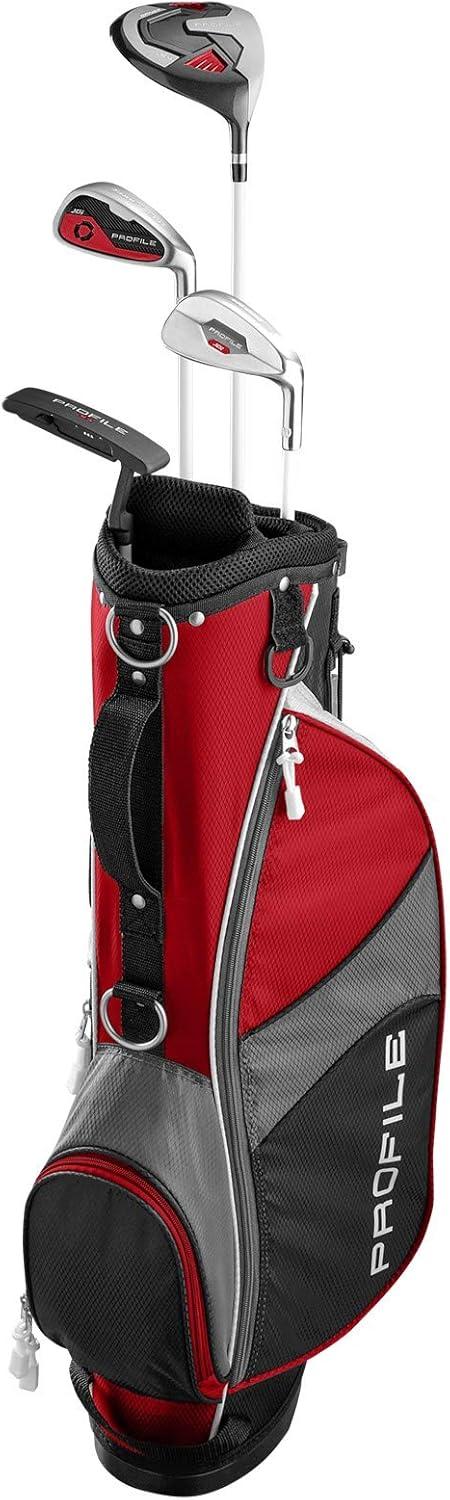 imageWilson Junior Profile JGI Complete Golf Club Package Set Stand BagRed