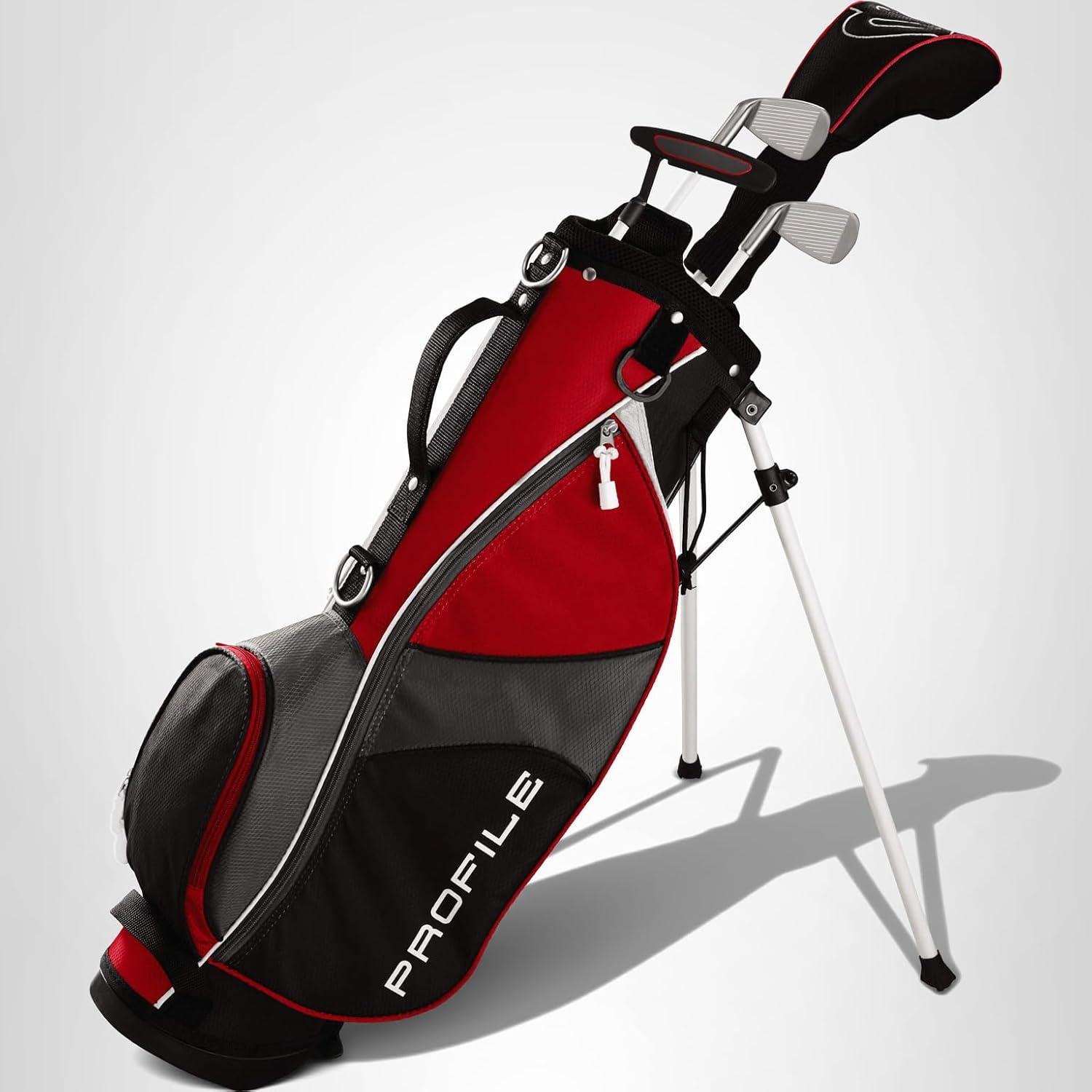 imageWilson Junior Profile JGI Complete Golf Club Package Set Stand BagRed
