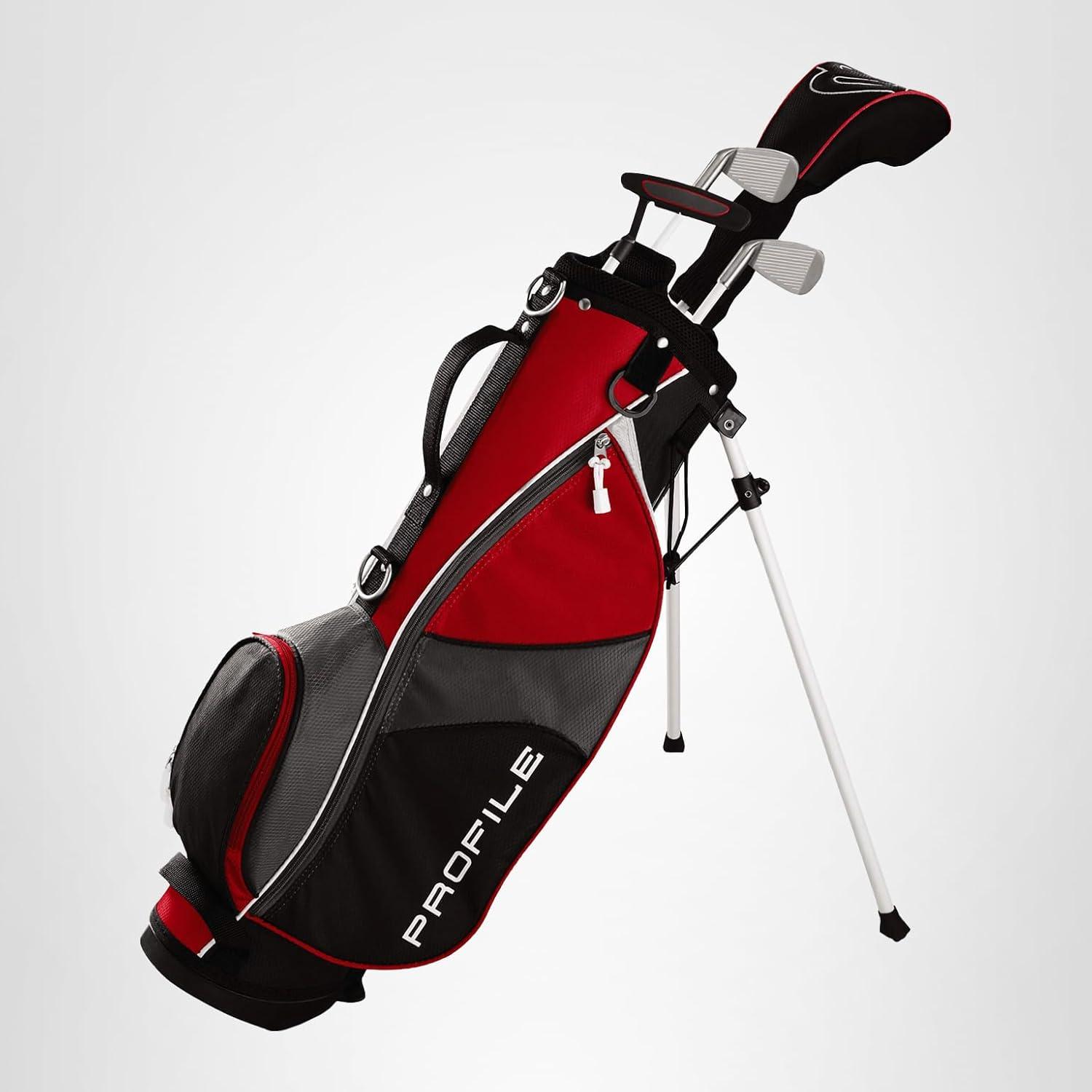 imageWilson Junior Profile JGI Complete Golf Club Package Set Stand BagRed