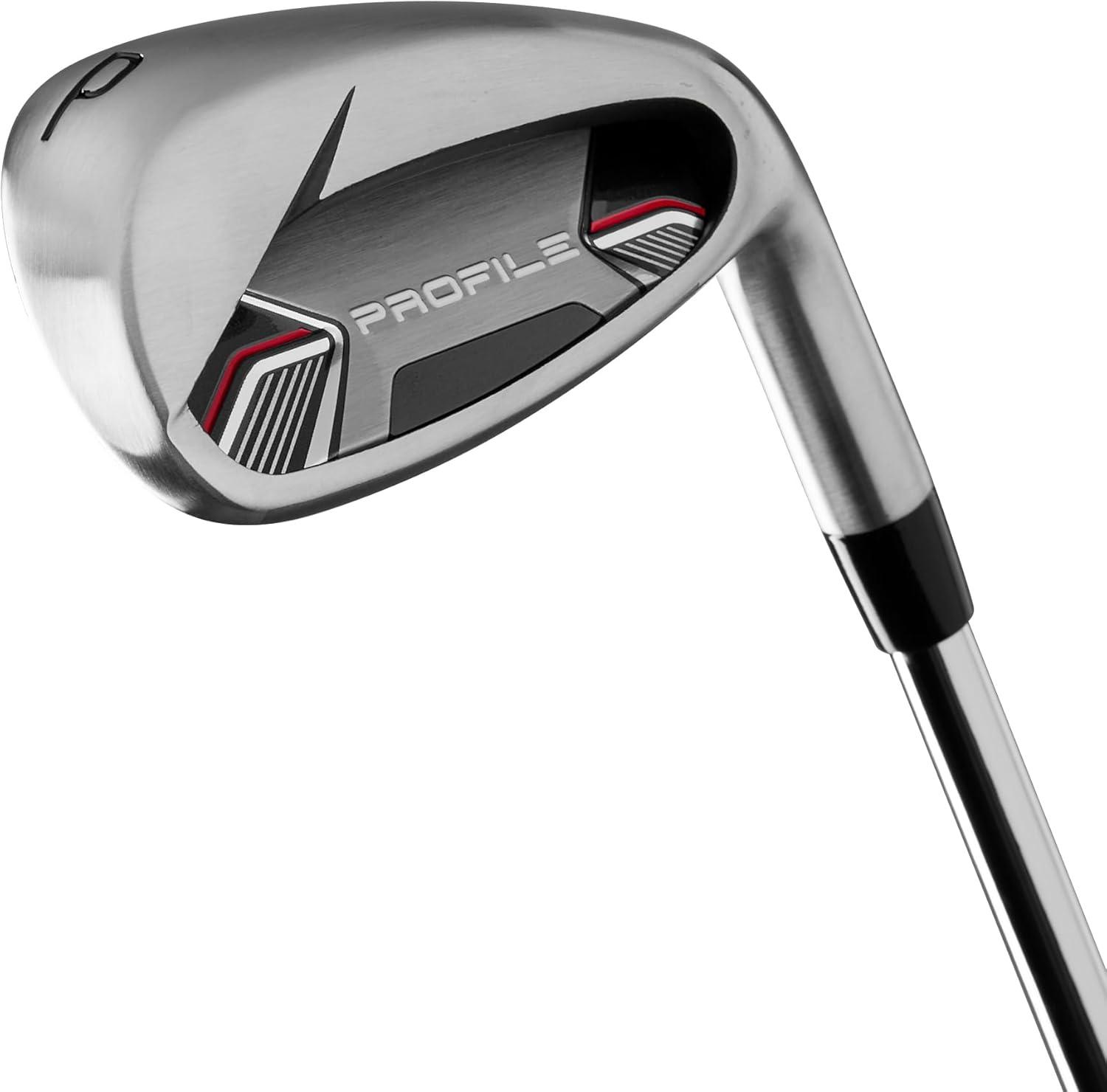 imageWilson Mens Profile Complete Golf Set with Stand Bag Left Hand Regular RedBlackSilver