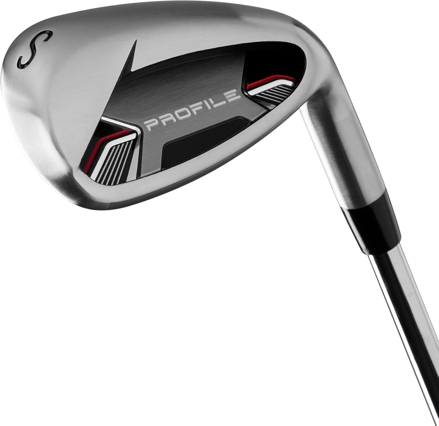 imageWilson Mens Profile Complete Golf Set with Stand Bag Left Hand Regular RedBlackSilver
