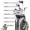 Wilson Women’s Complete Golf Club Cart Bag Package Sets – Ultra, Ultra Plus, Luxe(Standard)