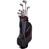 Wilson Tour Velocity Complete Golf Set with Stand Bag – Men’s Right Hand, Regular Flex, Black/Red