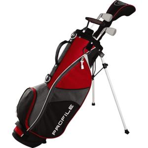 Wilson Junior Profile JGI Complete Golf Club Package Set – Stand Bag(Red)