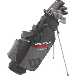 Wilson Men’s Profile Platinum Complete Golf Club Package Set – Right Handeded, Stand Bag(Tall)