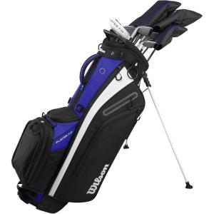 Wilson PlayerFit™ Complete Golf Set with Carry Bag – Men’s Steel Golf Clubs(Men’s Right Hand)