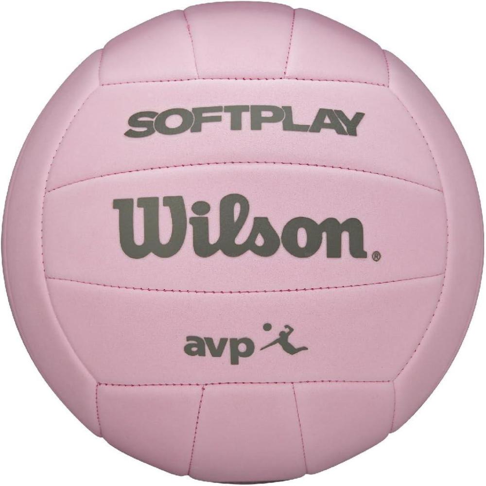 imageWilson Super Soft Play Outdoor Recreation Volleyballs  Official SizePinkDark Pink