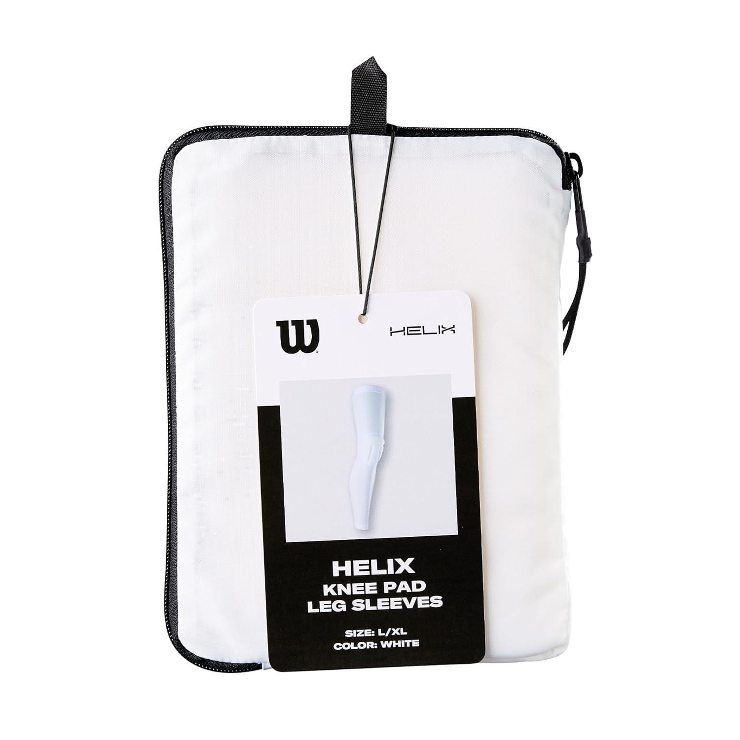 imageWilson Helix Volleyball Knee Pad Leg Sleeves SmallMedium WhiteWhite