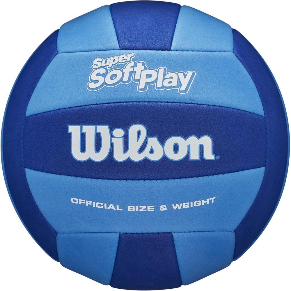 imageWilson Super Soft Play Outdoor Recreation Volleyballs  Official SizeRoyalNavy