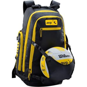 Wilson AVP Beach Volleyball Backpack – Black/Yellow
