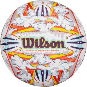 Wilson Graffiti Peace Volleyball – Official Size(White/Orange)