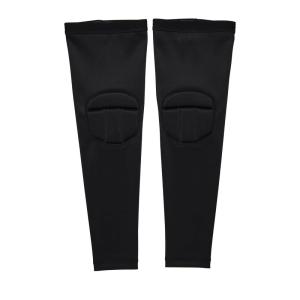 Wilson Helix Volleyball Knee Pad Leg Sleeves – Small/Medium, White(Black)