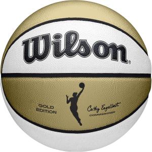 Wilson WNBA Commemorative Series Basketballs – Women’s Official & Mini Sizes(Gold/White)