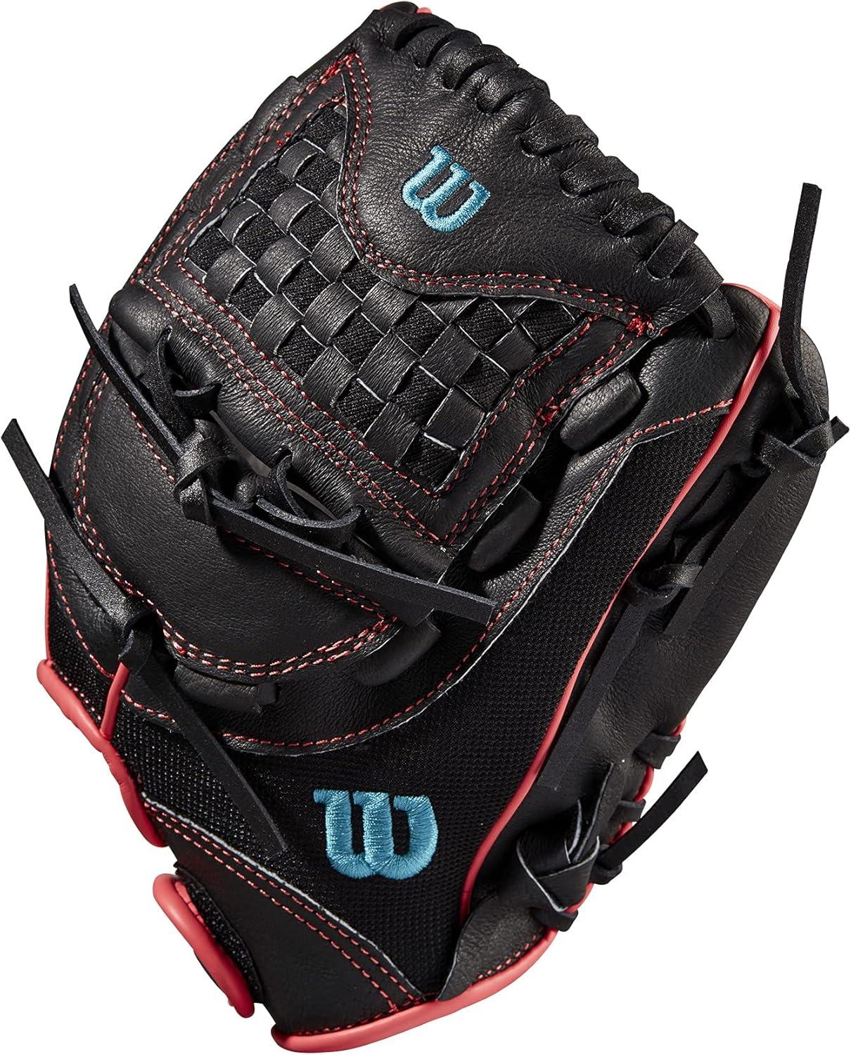 imageWILSON 2022 Flash Fastpitch Softball Glove SeriesBlackPinkTropical Blue