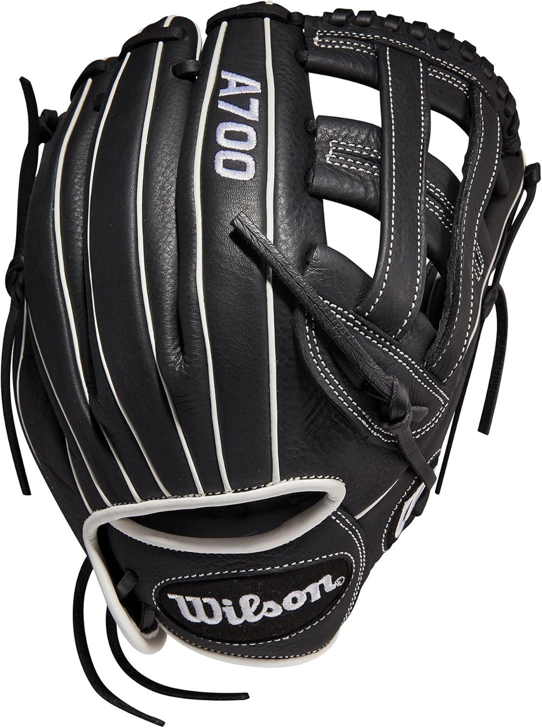 imageWilson 2022 A700 Fastpitch Softball Glove SeriesBlackWhite