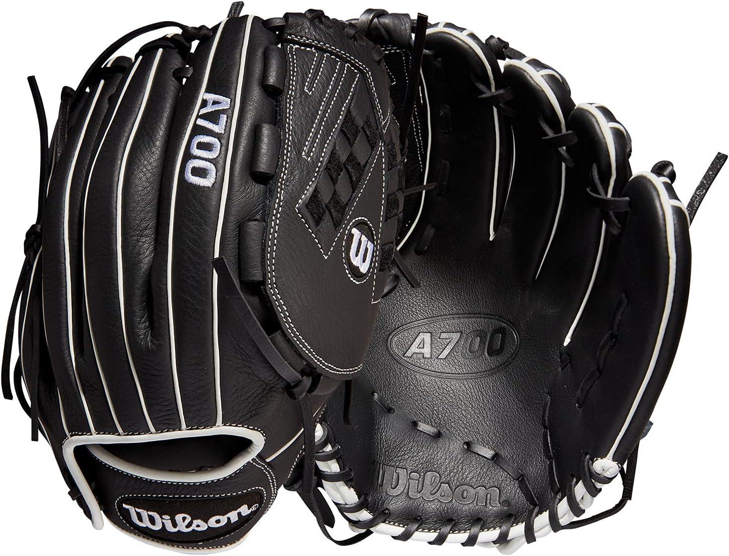 imageWilson 2022 A700 Fastpitch Softball Glove SeriesBlackWhite