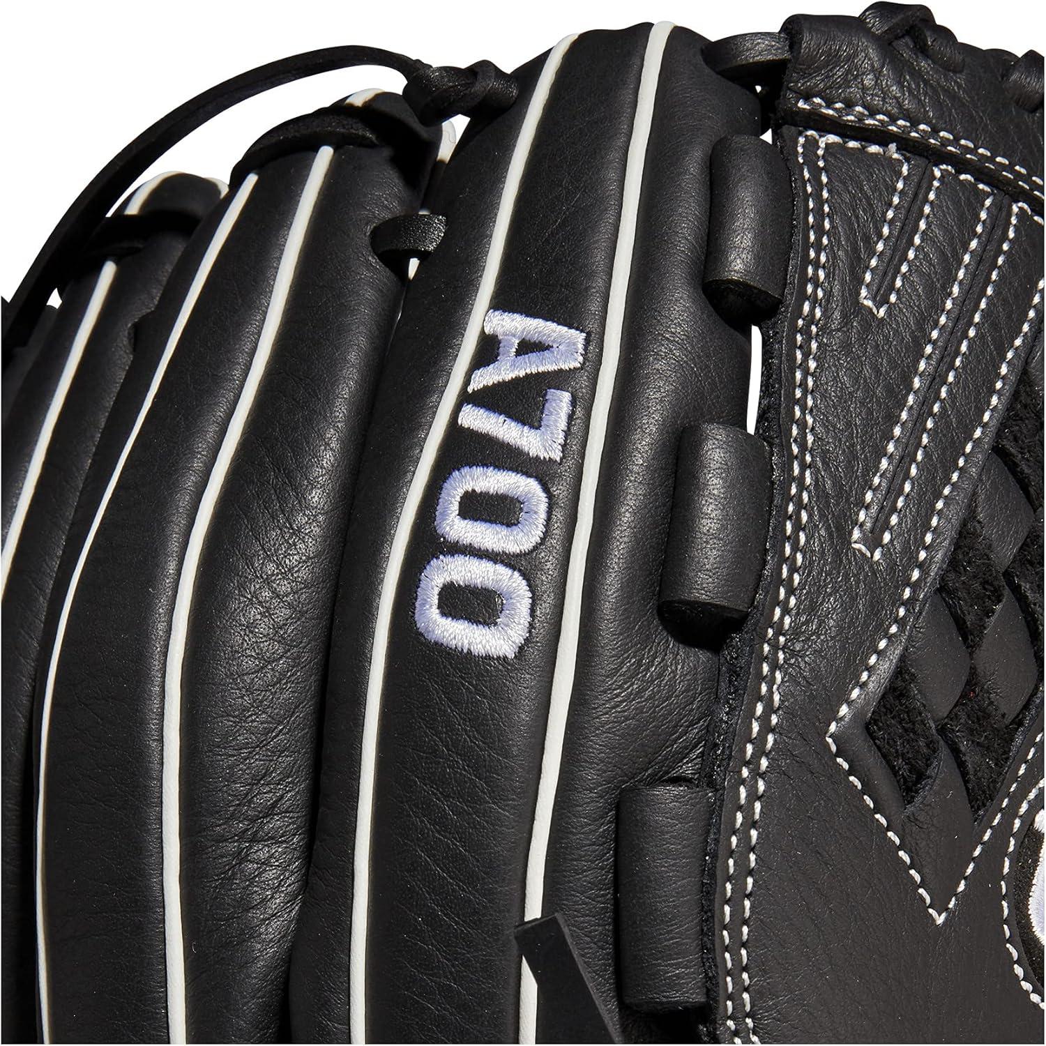 imageWilson 2022 A700 Fastpitch Softball Glove SeriesBlackWhite