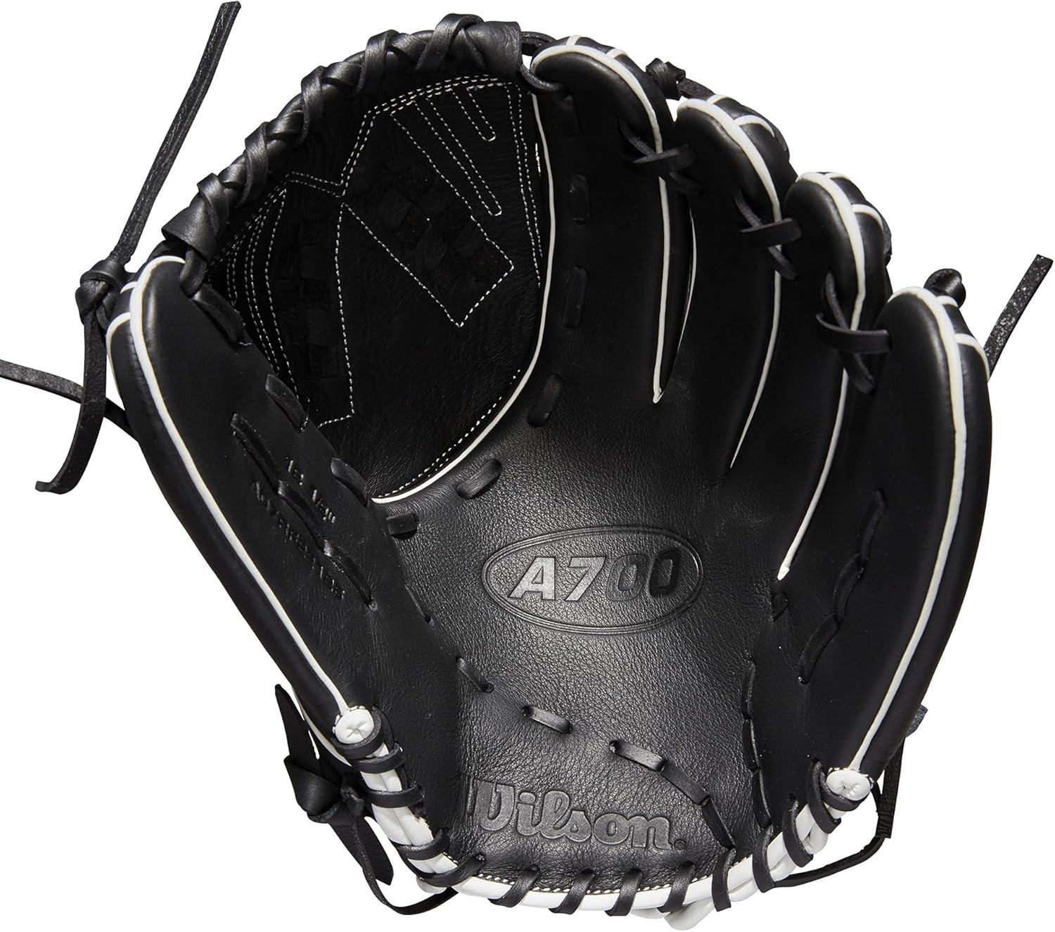 imageWilson 2022 A700 Fastpitch Softball Glove SeriesBlackWhite
