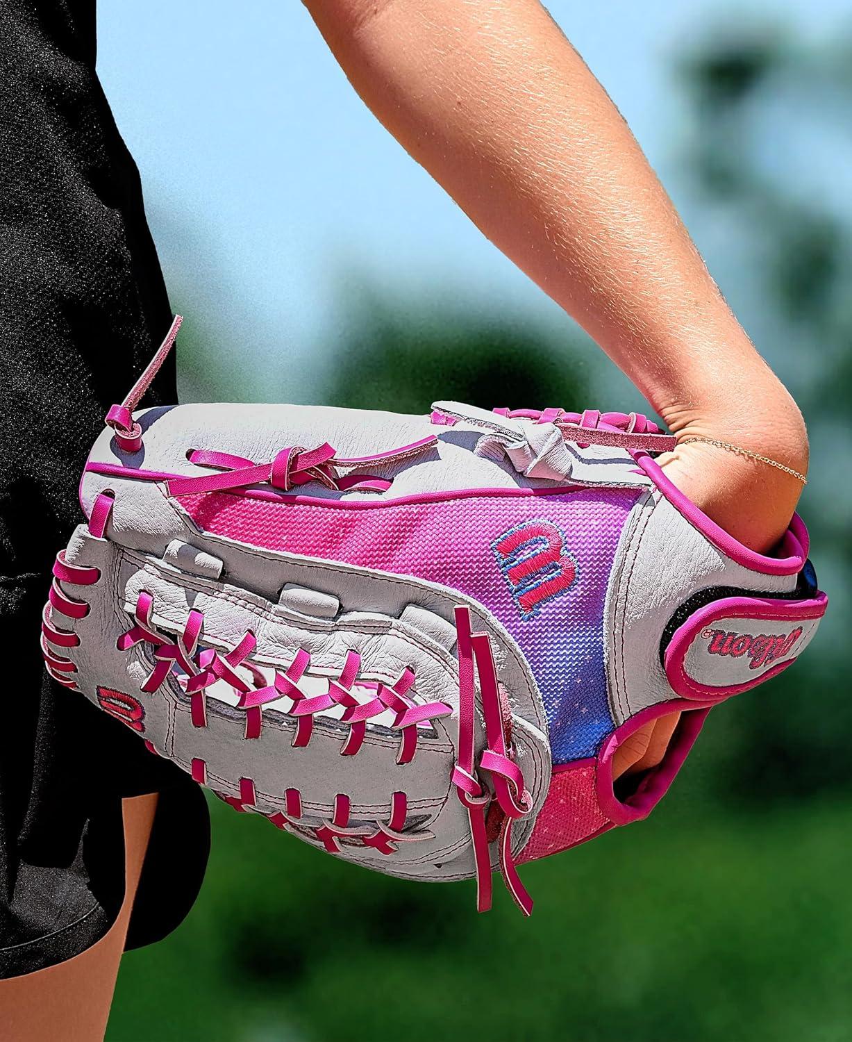 imageWilson 2026 A440 Flash Fastpitch Softball GlovesWhiteFlamingo Pink