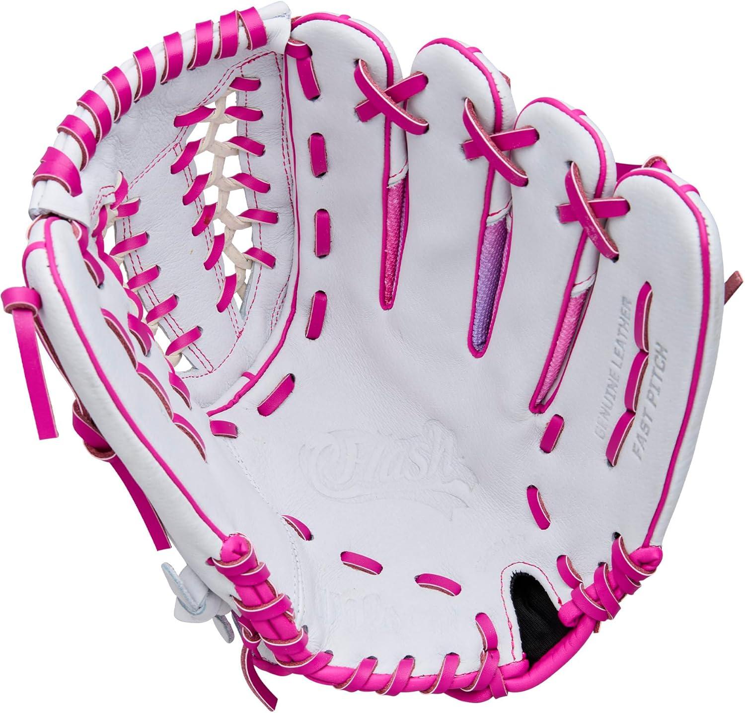 imageWilson 2026 A440 Flash Fastpitch Softball GlovesWhiteFlamingo Pink