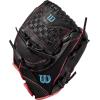 Wilson 2022 A440 Flash 11.5″ Fastpitch Infield Glove – Left Hand Throw, Black/Pink/Tropical Blue