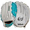 Wilson A500(White/Teal/Metallic Gold)