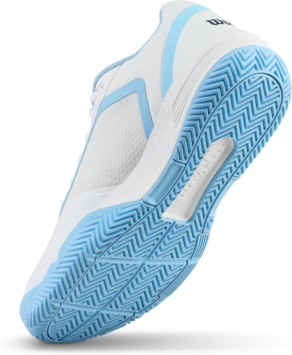 imageWILSON Womens Courtglide Womens Tennis ShoesWhiteAiry BlueNavy Blazer