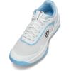 WILSON Womens Courtglide Women’s Tennis Shoes(White/Airy Blue/Navy Blazer)