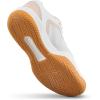 WILSON Womens Courtglide Women’s Tennis Shoes(White/Cameo Rose/Gum)