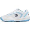 WILSON Womens Courtglide Women’s Tennis Shoes(White/Airy Blue/Navy Blazer)