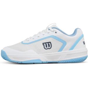 WILSON Womens Courtglide Women’s Tennis Shoes(White/Airy Blue/Navy Blazer)