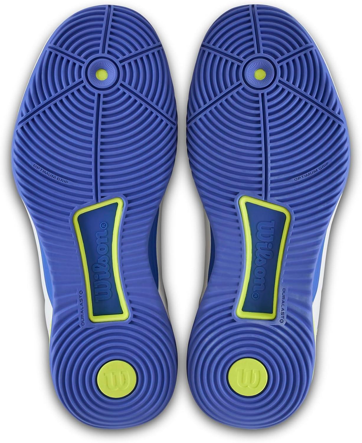 imageWilson Womens Intrigue Tour Womens Padel ShoesWhiteAmparo BlueSafety Yellow