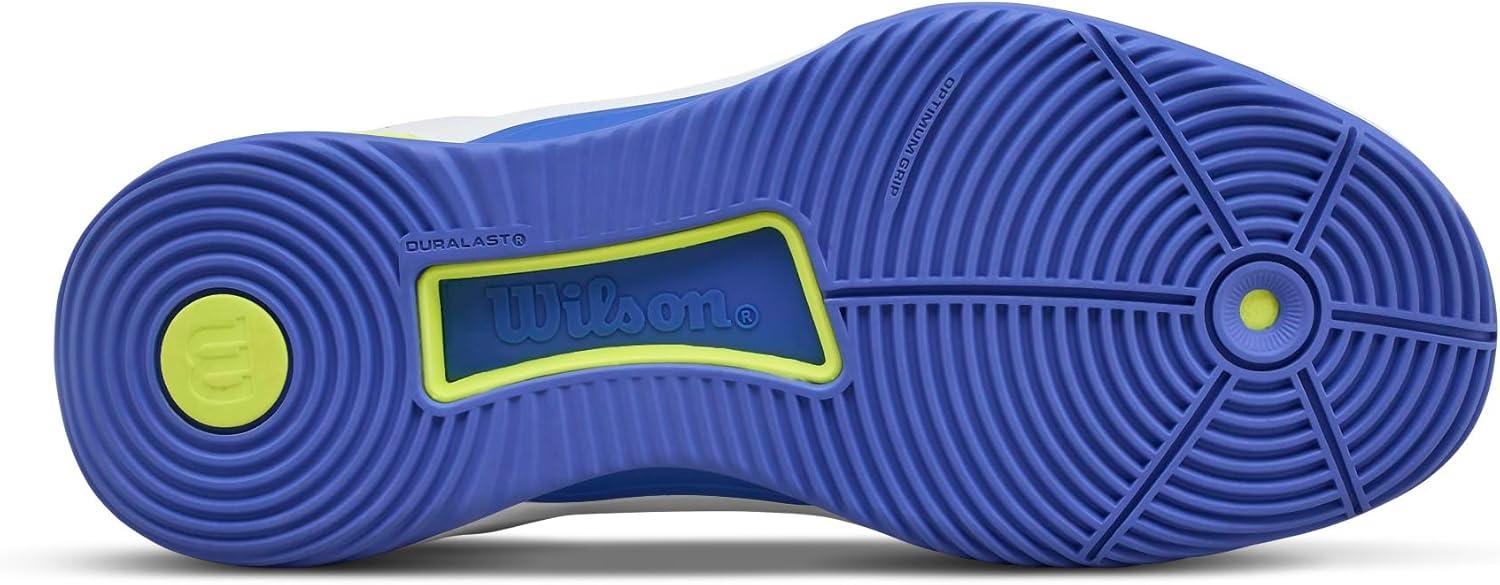 imageWilson Womens Intrigue Tour Womens Padel ShoesWhiteAmparo BlueSafety Yellow