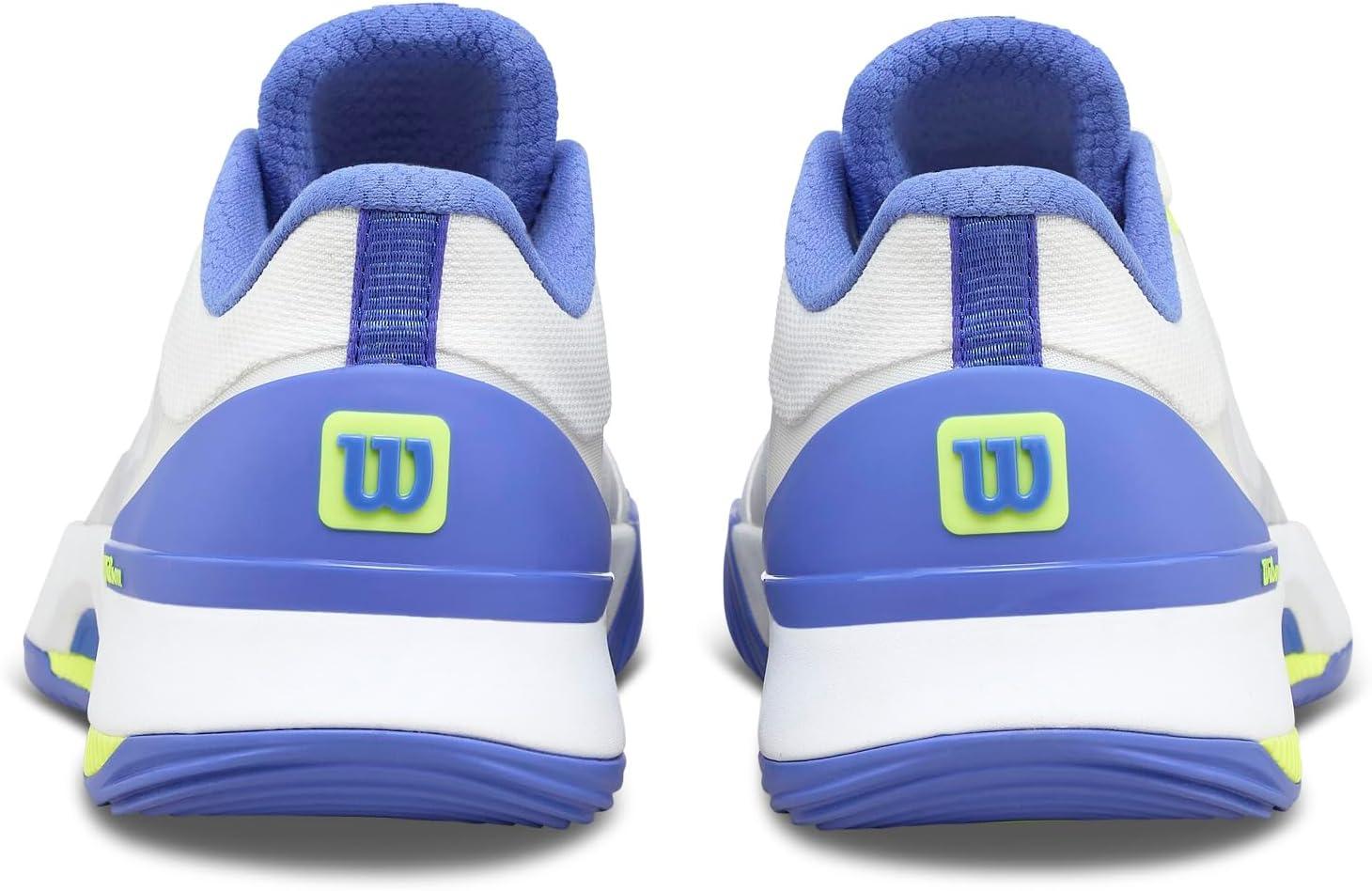 imageWilson Womens Intrigue Tour Womens Padel ShoesWhiteAmparo BlueSafety Yellow