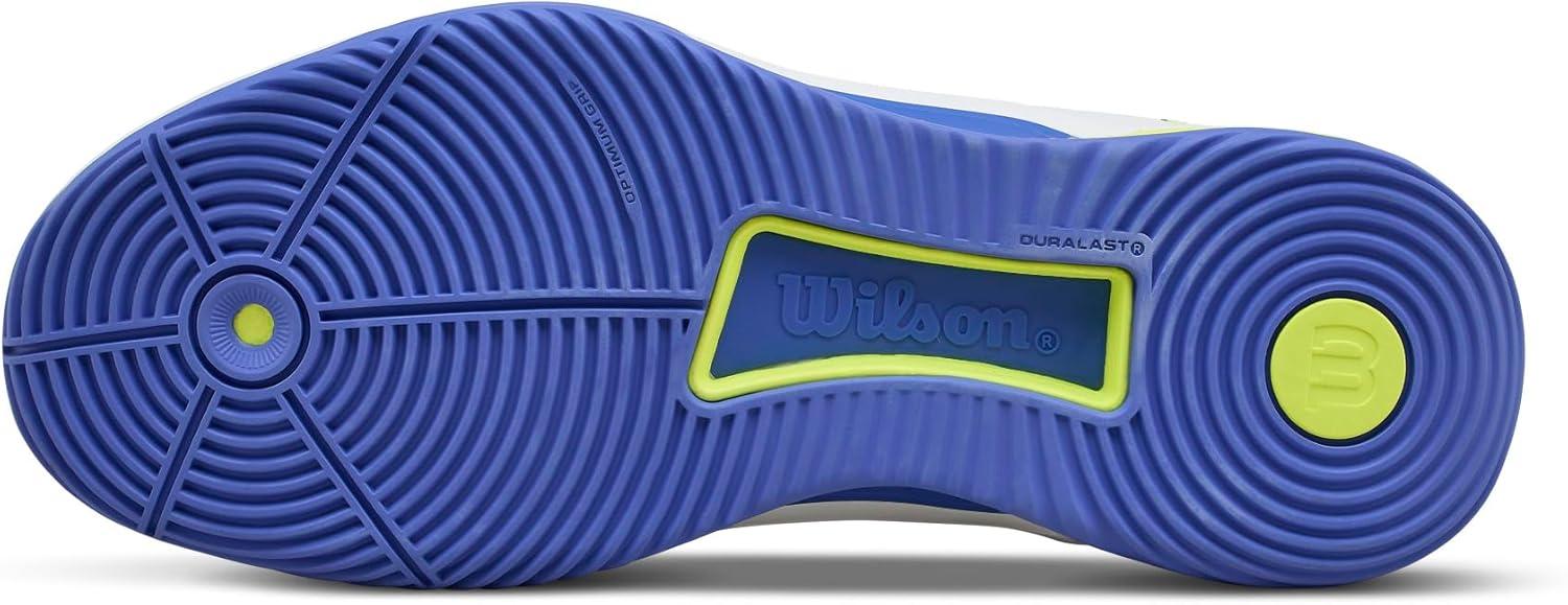 imageWilson Womens Intrigue Tour Womens Padel ShoesWhiteAmparo BlueSafety Yellow