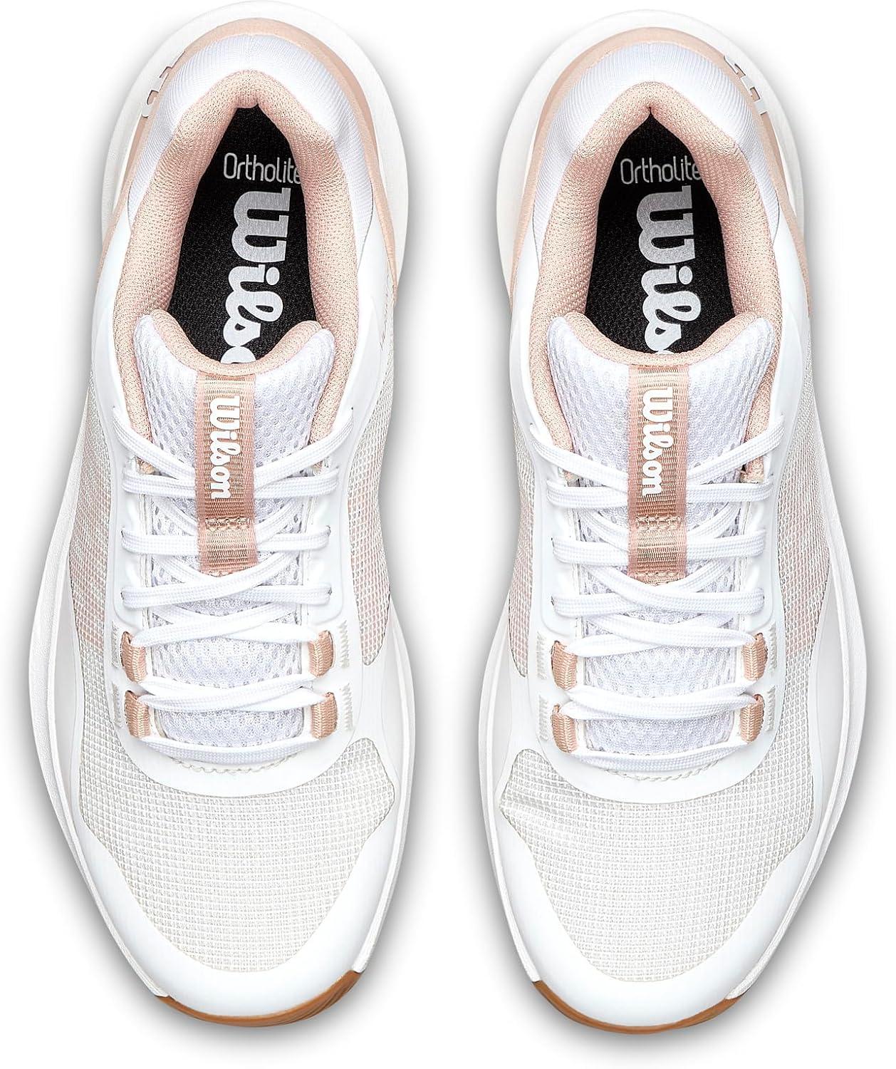 imageWilson Womens Womens Hurakn Pro V2 Padel ShoesClear WhiteCameo RoseGum