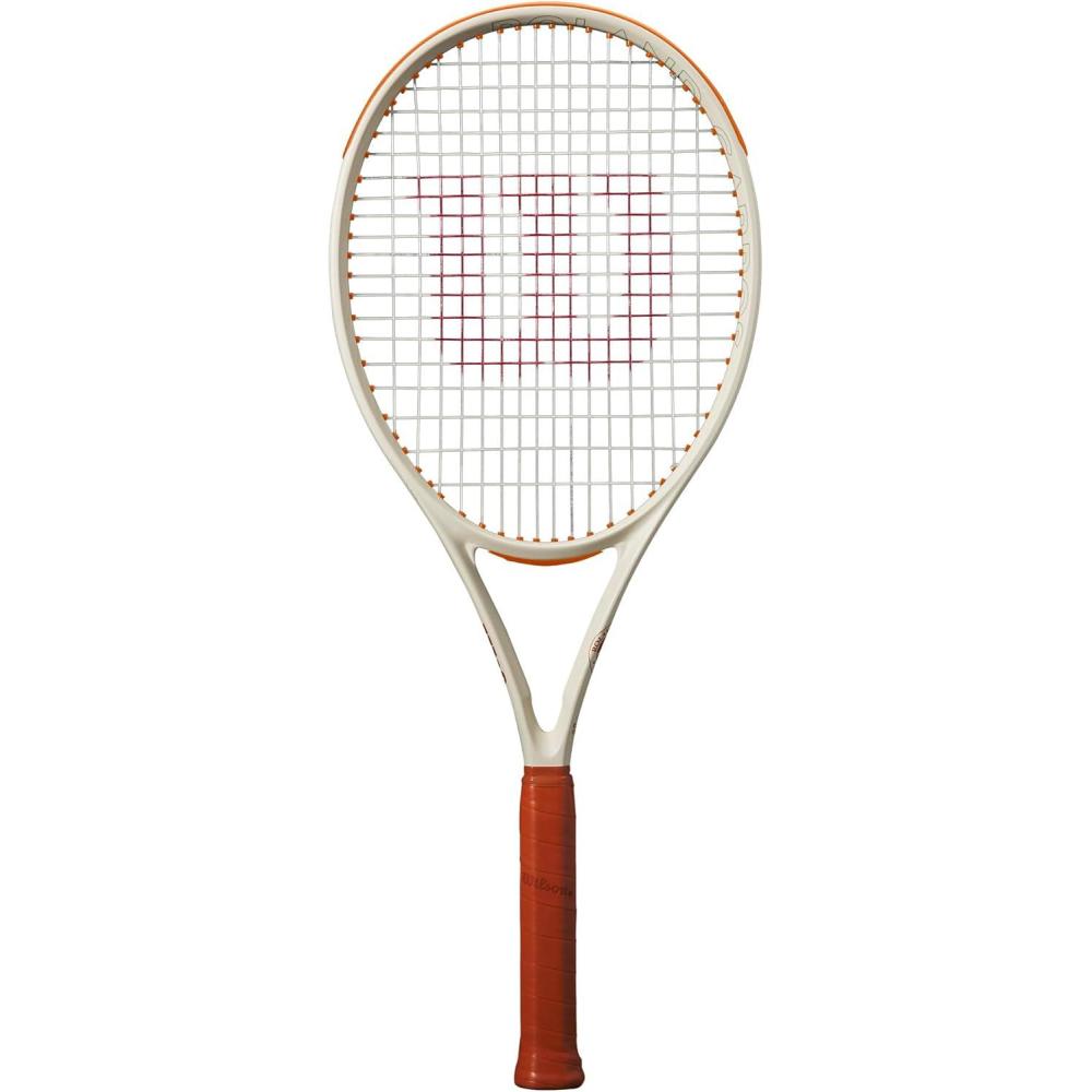 imageWilson RolandGarros 2025 Clash 100 V3 Unstrung Adult Performance Tennis Racket Grip Size 24 14Grip Size 1 4 18