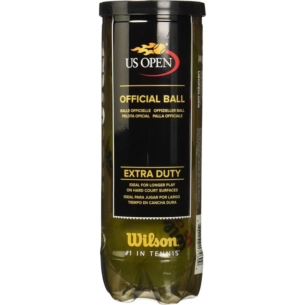imageWilson US Open Tennis Balls Extra Duty 4 Can Pack 12 Balls4 Can Pack 12 Balls