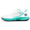 Wilson Womens Women’s Hurakn Lite Padel Shoes(White/Turquoise/Black)