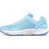 Wilson Womens Women’s Hurakn Pro V2 Padel Shoes(Airy Blue/Clear White/Airy Blue)