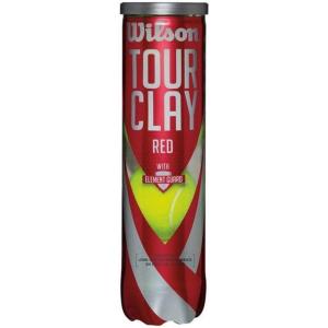 WILSON Tour Clay Tennis Ball (4 Ball Can)