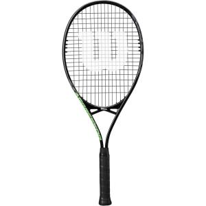 Wilson Aggressor Adult Recreational Tennis Racket – Grip Size 3-4 3/8″, Black