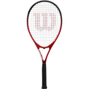 Wilson Pro Staff Precision XL 110 Tennis Racket – Grip Size 3-4 3/8″, Black/Red